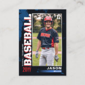 D'appel Carte de baseball, Carte de joueur de baseball dra (Devant)