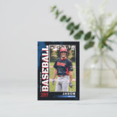 D'appel Carte de baseball, Carte de joueur de baseball dra (Debout devant)