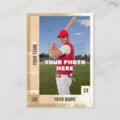 D'appel Carte de baseball en détresse - Statistiques perso (Devant)