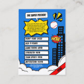 D'appel Carte de baseball personnalisée, carte de baseball (Dos)