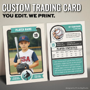 D'appel Carte de baseball personnalisée, carte de joueur V