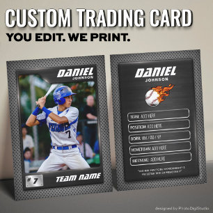 D'appel Carte de baseball personnalisée, sport graphite no