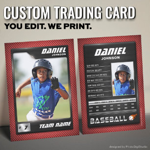 D'appel Carte de baseball personnalisée, statistiques PRO