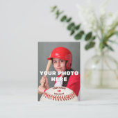 D'appel Carte de baseball Red Back - Statistiques personna (Debout devant)