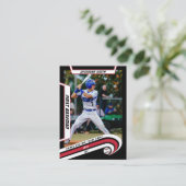 D'appel Carte de baseball Rouge vif Noir (Debout devant)