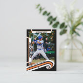 D'appel Carte de baseball Vive Orange Noir (Debout devant)