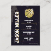 D'appel Carte de basket-ball, carte de basket-ball (Dos)