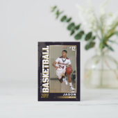 D'appel Carte de basket-ball, carte de basket-ball (Debout devant)