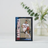 D'appel Carte de basket-ball, carte de basket-ball (Debout devant)