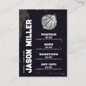 D'appel Carte de basket-ball, carte de basket-ball (Dos)