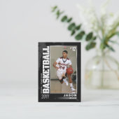 D'appel Carte de basket-ball, carte de basket-ball (Debout devant)