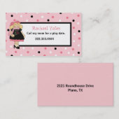 D'appel Carte de clôture de date du jeu de la fille faite (Devant / Derrière)