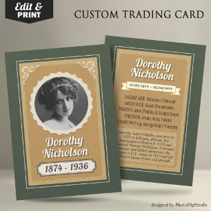 D'appel Carte de collection Ancêtre personnalisée, Carte d
