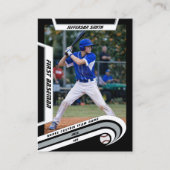 D'appel Carte de collection de baseball argent noir vif (Devant)