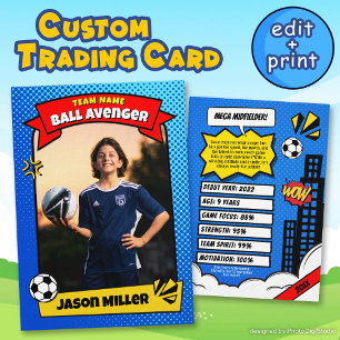D'appel Carte de collection de football personnalisée, car