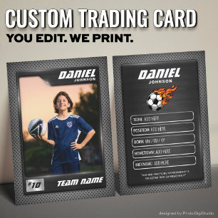 D'appel Carte de collection de football personnalisée, Spo