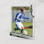 D'appel Carte de collection de footballeur Gris clair Vert (Devant)