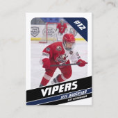 D'appel Carte de collection de hockey sur glace de couleur (Devant)