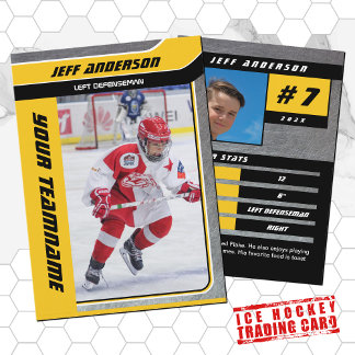 D'appel Carte de Collection de Hockey sur Glace en Métal J