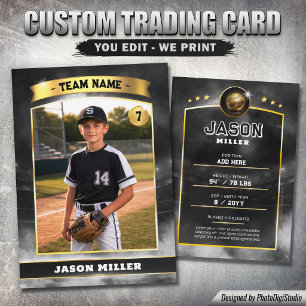 D'appel Carte de collection personnalisée de baseball, sta