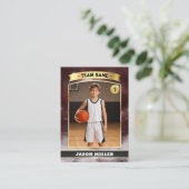 D'appel Carte de collection personnalisée de basket-ball, (Debout devant)