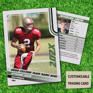 D'appel Carte de collection personnalisée de football amér