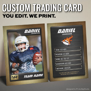 D'appel Carte de collection personnalisée de football, jou