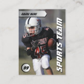 D'appel Carte de collection personnalisée de football, jou (Dos)