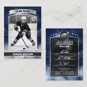 D'appel Carte de collection personnalisée de hockey sur gl
