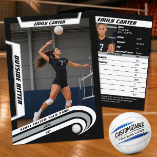 D'appel Carte de collection personnalisée de volley-ball a