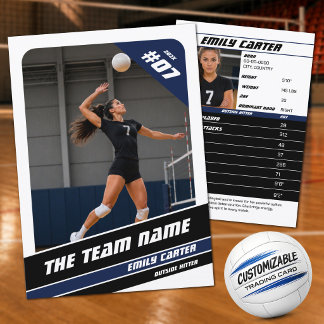 D'appel Carte de collection personnalisée de volley-ball b