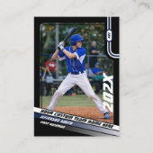 D'appel Carte de Collection Personnalisée Joueur de Baseba (Devant)