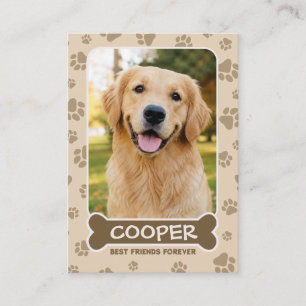 D'appel Carte de collection personnalisée pour chien, coul