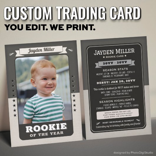 D'appel Carte de collection personnalisée pour recrue, Rét