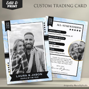 D'appel Carte de commerce Couple personnalisée, Merci Mari