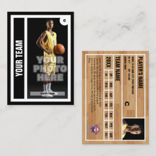 D'appel Carte de commerce de basket-ball personnalisée - N