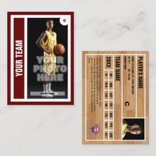 D'appel Carte de commerce de basket-ball personnalisée - R