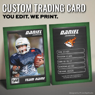 D'appel Carte de commerce de football personnalisée, carte