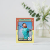 D'appel Carte de commerce de golf personnalisée, Carte de  (Debout devant)