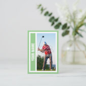 D'appel Carte de commerce de golf personnalisée - Sage (Debout devant)