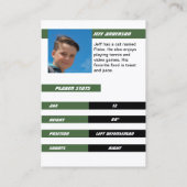 D'appel Carte de commerce de hockey sur glace en blanc ver (Dos)