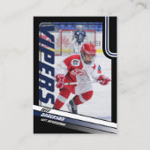 D'appel Carte de commerce de hockey sur glace en bleu dyna (Devant)