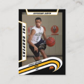 D'appel Carte de commerce de hockey sur glace en jaune vif (Devant)