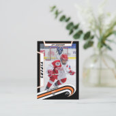 D'appel Carte de commerce de hockey sur glace en Orange an (Debout devant)