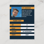 D'appel Carte de commerce de hockey sur glace en violet vi (Dos)