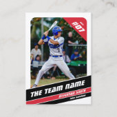 D'appel Carte de commerce de l'équipe de baseball cadeau R (Devant)