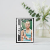 D'appel Carte de commerce de l'équipe de tennis - Black Ra (Debout devant)