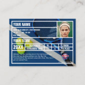 D'appel Carte de commerce de l'équipe de tennis - Black Ra (Dos)