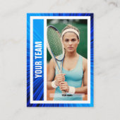 D'appel Carte de commerce de l'équipe de tennis - Blue Ray (Devant)