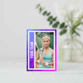 D'appel Carte de commerce de l'équipe de tennis - Rayons r (Debout devant)